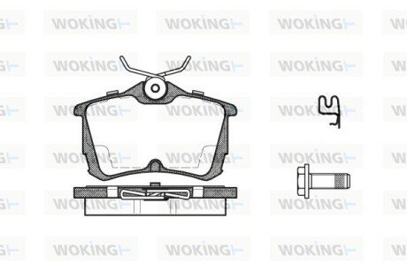 P795302 Колодки тормозные WOKING подбор по vin на Brocar