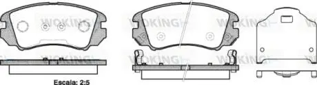 P853322 Колодки гальмівні WOKING підбір по vin на Brocar