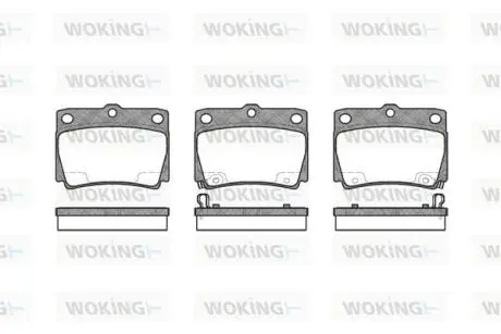 P650302 Колодки тормозные WOKING подбор по vin на Brocar