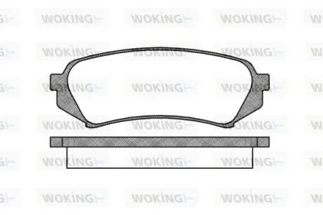 P606300 Колодки тормозные WOKING подбор по vin на Brocar