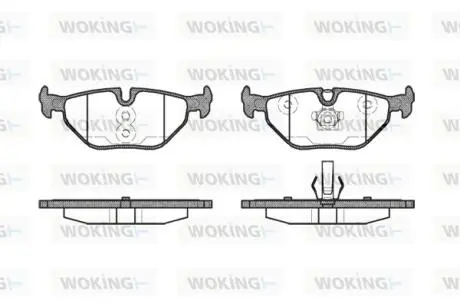 P365340 Колодки гальмівні WOKING підбір по vin на Brocar