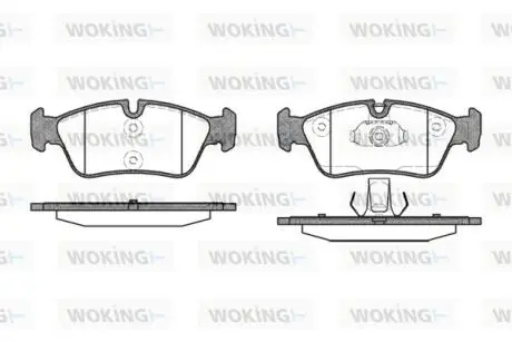 P284340 Колодки тормозные WOKING подбор по vin на Brocar
