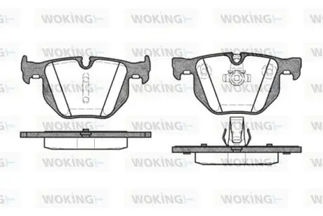 P281360 Колодки гальмівні WOKING підбір по vin на Brocar