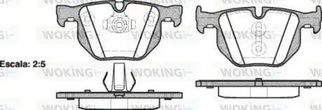 P281361 Колодки гальмівні WOKING підбір по vin на Brocar