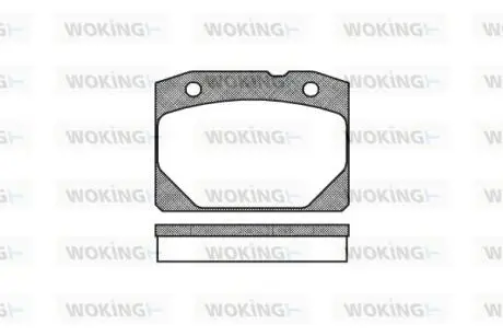 P180300 Колодки тормозные WOKING підбір по vin на Brocar