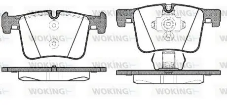 P1557300 Колодки гальмівні WOKING підбір по vin на Brocar