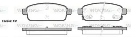 P1532302 Колодки тормозные WOKING подбор по vin на Brocar