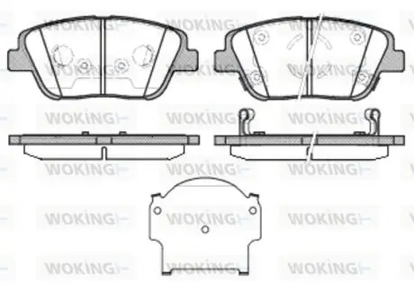 P1523302 Колодки гальмівні WOKING підбір по vin на Brocar
