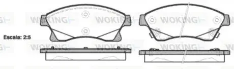 P1531312 Колодки тормозные WOKING подбор по vin на Brocar