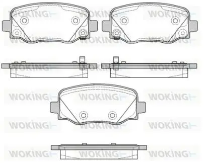 P1478302 Колодки тормозные WOKING подбор по vin на Brocar