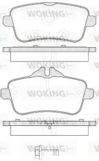 P1403300 Колодки гальмівні WOKING підбір по vin на Brocar