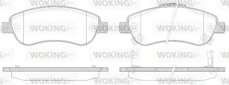 P1389302 Колодки гальмівні WOKING підбір по vin на Brocar