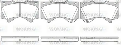 P1371302 Колодки гальмівні WOKING підбір по vin на Brocar