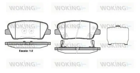 P1374302 Колодки гальмівні WOKING підбір по vin на Brocar