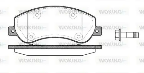 P1350300 Колодки тормозные WOKING подбор по vin на Brocar