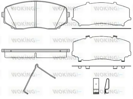 P1367302 Колодки тормозные WOKING подбор по vin на Brocar