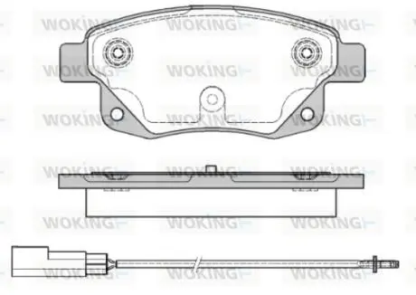 P1352301 Колодки гальмівні WOKING підбір по vin на Brocar