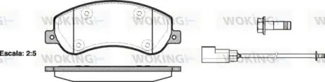 P1350302 Колодки гальмівні WOKING підбір по vin на Brocar