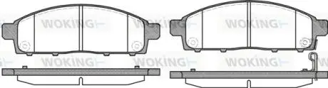 P1342301 Колодки тормозные WOKING подбор по vin на Brocar