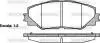 P1334300 Колодки тормозные WOKING підбір по vin на Brocar