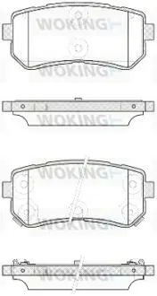 P1309342 Колодки тормозные WOKING подбор по vin на Brocar