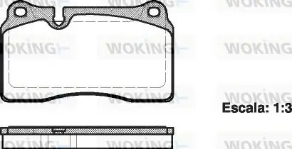 P1300300 Колодки гальмівні WOKING підбір по vin на Brocar