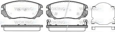 P1285302 Колодки тормозные WOKING подбор по vin на Brocar