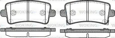 P1288304 Колодки тормозные WOKING подбор по vin на Brocar