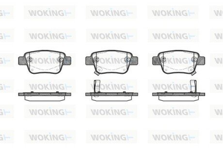 P1147302 Колодки тормозные WOKING подбор по vin на Brocar