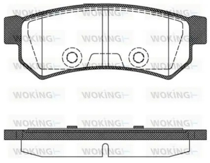 P1148310 Колодки гальмівні WOKING підбір по vin на Brocar