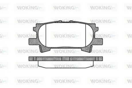 P1140300 Колодки тормозные WOKING подбор по vin на Brocar