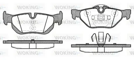 P1045310 Колодки гальмівні WOKING підбір по vin на Brocar