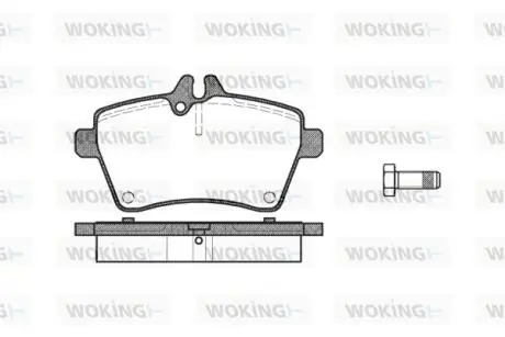 P1044300 Колодки тормозные WOKING подбор по vin на Brocar