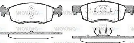 P072332 Колодки тормозные WOKING подбор по vin на Brocar