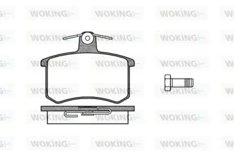 P035300 Колодки тормозные WOKING подбор по vin на Brocar