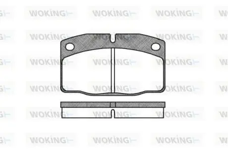P001300 Колодки тормозные WOKING підбір по vin на Brocar