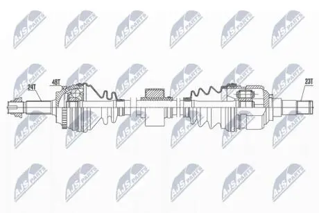 NPWTY176 Півосі NTY підбір по vin на Brocar