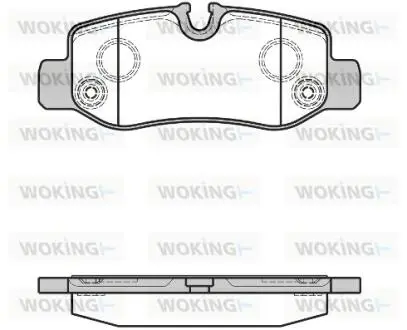 P1724300 Колодки тормозные WOKING подбор по vin на Brocar