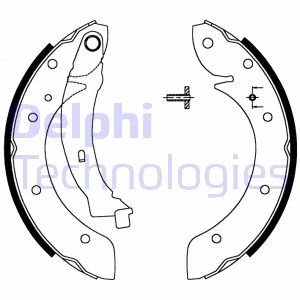 LS1716 Тормозные колодки, барабанные DELPHI подбор по vin на Brocar