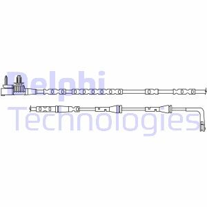 LZ0316 Датчик зносу,гальм.колодки DELPHI подбор по vin на Brocar