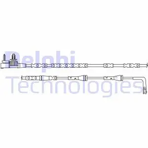 LZ0316 Датчик зносу,гальм.колодки DELPHI подбор по vin на Brocar