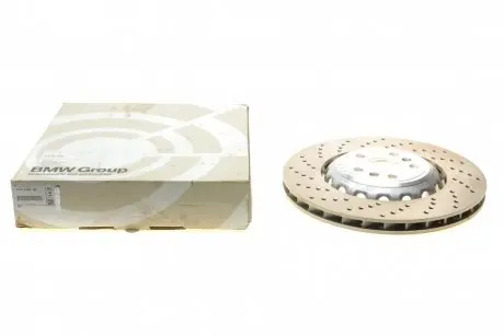 34217991103 Диск гальмівний (задній) BMW M5 (G30/F90) 17- (380x28) (L) (перф.) BMW підбір по vin на Brocar