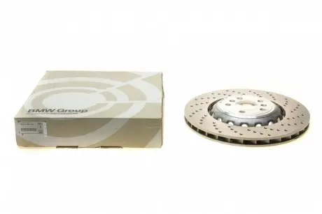 34217991104 Диск гальмівний (задній) BMW M5 (G30/F90) 17- (380x28) (R) (перф.) BMW підбір по vin на Brocar