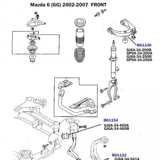 BG1340 Подушка міжресорна MB Sprinter 95-06/Ford Transit 00- BELGUM підбір по vin на Brocar