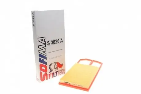 S3820A Фільтр повітряний VW Golf IV 1.4-1.6 00-04/Skoda Octavia 1.4 00-10 SOFIMA підбір по vin на Brocar
