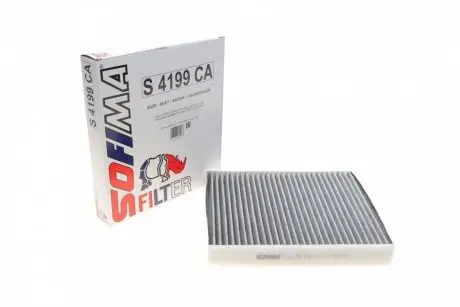 S4199CA Фільтр салону Skoda Fabia/Roomster/VW Polo 99-10 (вугільний) SOFIMA підбір по vin на Brocar