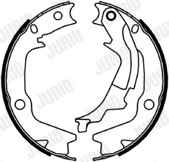 362639J HYUNDAI Тормозные колодки ручного тормоза Getz JURID підбір по vin на Brocar
