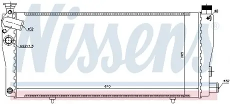 63709 Радіатор, охолодження двигуна NISSENS підбір по vin на Brocar