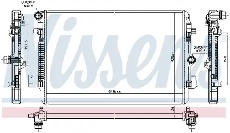 606720 Радіатор NISSENS підбір по vin на Brocar