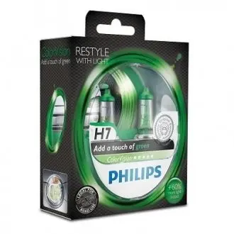 12972CVPGS2 Автолампа Philips 12972CVPGS2 ColorVision H7 PX26d 55 W зелена PHILIPS підбір по vin на Brocar